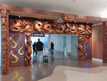Arrival gateway at Auckland International Airport